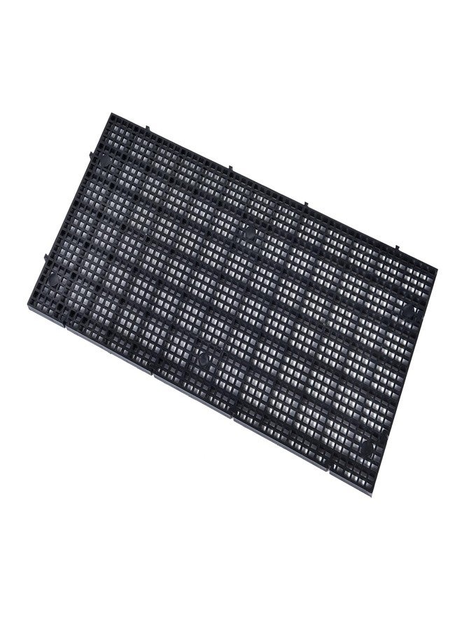 ALEGI Aquarium Grid Isolate Board Divider Fish Tank Bottom Black Filter Tray Plastic Crate (8pcs Black) - Image 3